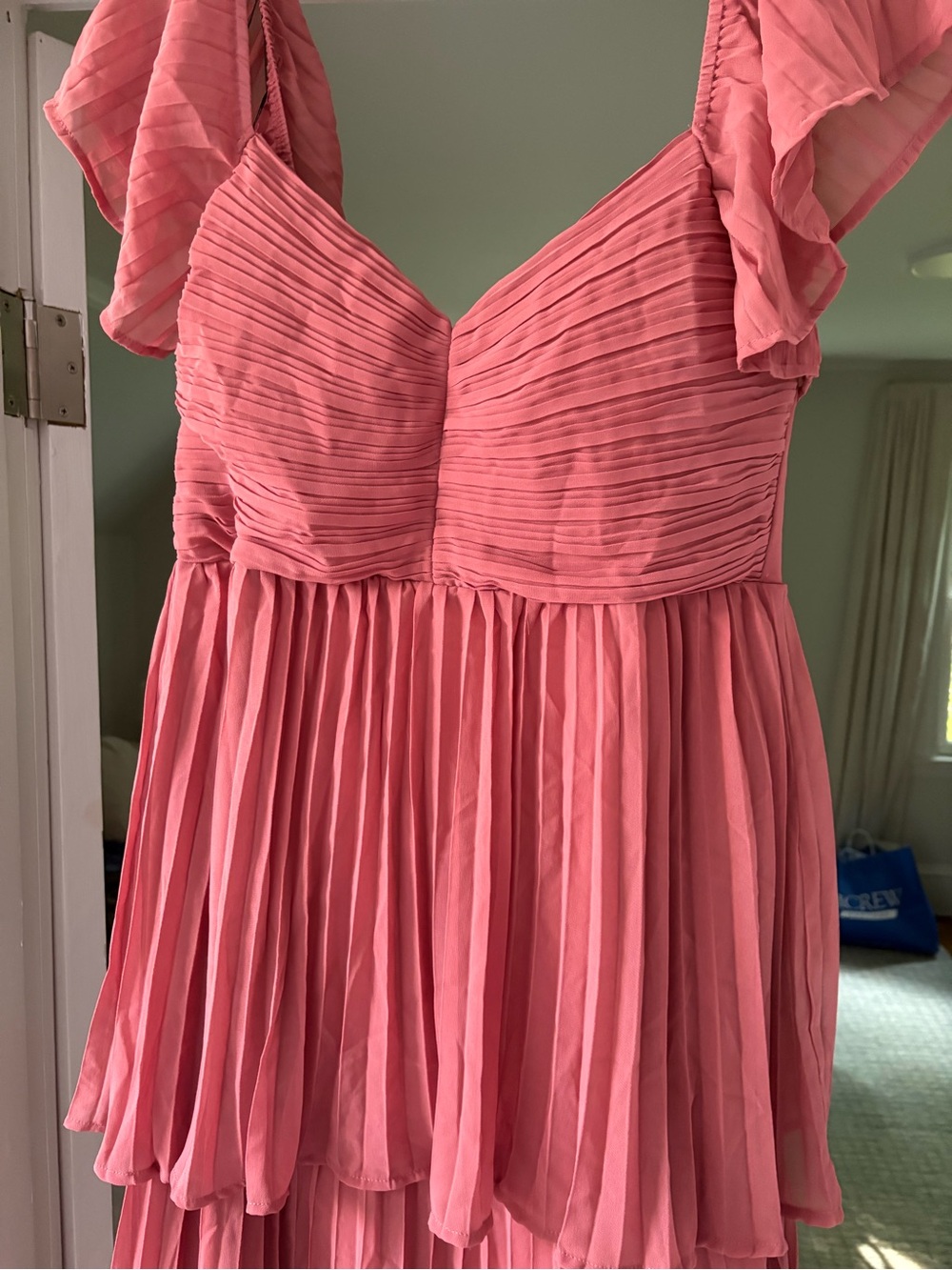 Lulu's Dusty Rose Tiered Ruffle Maxi Dress - Picture 4 of 8